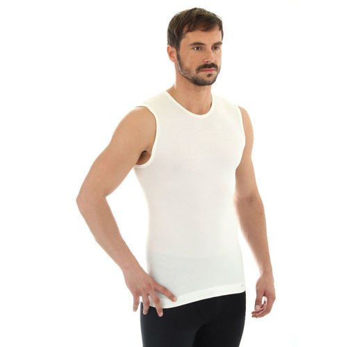 Termoaktywna koszulka męska bez rękawów Brubeck Comfort Wool SL10160